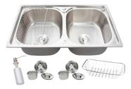 Cuba Dupla De Cozinha Gourmet Com Acessórios 78x43cm