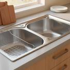 Cuba Dupla De Cozinha Gourmet Com Acessórios 78x43cm Cuba Dupla De Cozinha Gourmet Com Acessórios 78x43cm