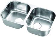 Cuba Dupla Embutir Aço para Cozinha Franke sem Válvula Fosco 04884 Cuba Dupla Embutir Aço para Cozinha Franke sem Válvula Fosco 04884