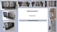 Cuba dupla goumert aço inox preta