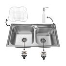 Cuba Dupla gourmet Inox Com Acessórios Para Cozinha