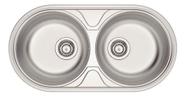 Cuba Dupla Redonda Inox 84x44x15,2ES Cuba Dupla Redonda Inox 84x44x15,2ES