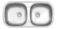 Cuba Dupla Retangular Hor Inox 78x40x14,5 ES Cuba Dupla Retangular Hor Inox 78x40x14,5 ES