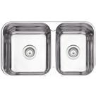 Cuba Dupla Tramontina Isis 2C 34-28 BS Perfecta Inox Polido 69x40 cm com Válvula 94062402