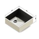 Cuba em inox 304 tamanho m