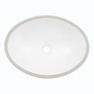 Cuba embutir para banheiro em louça cuba oval 39x30 cm branca