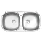 Cuba embutir/sobrepor Tramontina Isis 2C 34 BS inox 78x40 cm