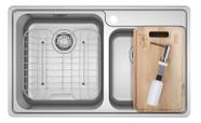 CUBA FRANKE DUPLA SMART DE SOBREPOR BELL 620-42-35 86x48 C/ACESSÓRIOS 15312