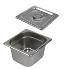 Cuba Gastronômica Buffet GN 1/6 150mm Aço Inox Sem Alça com Tampa
