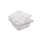 CUBA Gastronômica Em POLICARBONATO GN 1/6X65 mm 1 Litro + TAMPA 1/6 Em POLI Sem ABERTURA CAMBRO