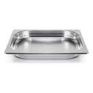 Cuba Gastronômica GN 1/2 40mm Aço Inox Profissional 2,43 Litros Gourmet Mix Ideal para Buffets, SelfService e Cozinhas Industriais