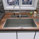 Cuba Gourmet 80x40 em Aço AISI 304 Ampla, Moderna e Ideal para Cozinhas Sofisticadas Cuba Gourmet 80x40 em Aço AISI 304 Ampla, Moderna e Ideal para Cozinhas Sofisticadas