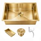 Cuba Gourmet Cozinha 50x40 Completa Aço Inox 304 Escovado Dourada Cuba Gourmet Cozinha 50x40 Completa Aço Inox 304 Escovado Dourada