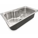 Cuba Gourmet Cozinha Aço Inox 201 Acetinada 60X40cm Com Acessórios Completa