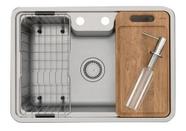 Cuba Gourmet Cozinha Docol Com Acessórios Inox 304 Escovado