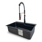 Cuba Gourmet De Aço Inox 680x460x220mm Acabamento Preto
