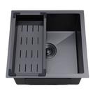 Cuba Gourmet para Cozinha Aco Inox 304 Texturizado 44x44cm Preto Terena Cuba Gourmet para Cozinha Aco Inox 304 Texturizado 44x44cm Preto Terena