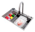 Cuba Gourmet Premium Cascata Torneira Lavador Aço Inox Prata Cuba Gourmet Premium Cascata Torneira Lavador Aço Inox Prata