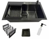 Cuba Gourmet Quadrada Aço Inox 60x40cm Black - Construinox