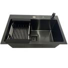 Cuba Gourmet Quadrada Preta de Aço Inox 60x40cm com Acessórios - CUB-007 - STILLUS HOME