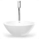 Cuba incepa apoio loft redonda sem mesa r1 branco 35cm kit com torneira bica alta new e acessorios