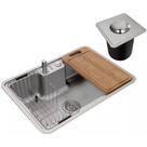 Cuba Inox 64x44 Com Acessórios e Lixeira DocolMassima