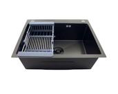 Cuba Inox Cozinha Calha Quadrada Gourmet 58x44cm Com Válvula