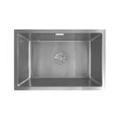 Cuba Inox de Cozinha - Embutir ou Sobrepor Gourmet 60x40 com Acessórios - Prata