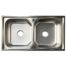 Cuba Inox Gourmet Cozinha Dupla Luxo Aço 304 Com Válvula