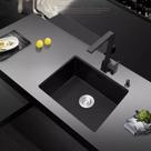 Cuba Inox Preta Embutir 50x40cm Com Valvula - Black