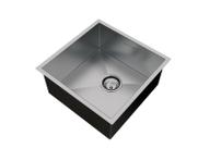 Cuba Inox Quadrada Gourmet Com Válvula 40 X 40CM Calha Úmida Cuba Inox Quadrada Gourmet Com Válvula 40 X 40CM Calha Úmida