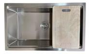 Cuba Inox Support Sobrepor Embutir 50x40 E Tabua De Corte