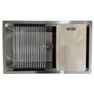 Cuba Inox Support Sobrepor Embutir 60x40 Tabua E Esteira