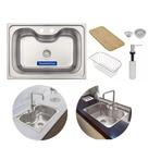 Cuba Inox Tramontina Morgana Acetinado 69x49cm Com Acessorios Cuba Inox Tramontina Morgana Acetinado 69x49cm Com Acessorios
