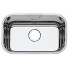 Cuba inox tramontina retangular alto brilho s/ válvula c/ furo 4 1/2' 94022 205