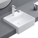 Cuba Luxo Turim Semi Encaixe 410x150mm Branco Mondialle