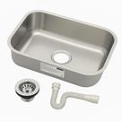 Cuba N1 Funda Aço Inox De Embutir Tramontina 47x30x14,5 Com Válvula E Sifão Cuba N1 Funda Aço Inox De Embutir Tramontina 47x30x14,5 Com Válvula E Sifão