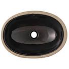 Cuba Oval de Embutir 40x30cm Preta - IL6512 - ICASA
