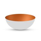 Cuba p/ Pia de Banheiro de Sobrepor BN3675 33cm Cobre/Branco - Tecno Mobili