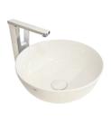 Cuba para Banheiro Cerâmica Branca Redonda 36cm Reno RC 170