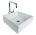 Cuba para Banheiro Cerâmica Branca Retangular 38cm Reno RC 300
