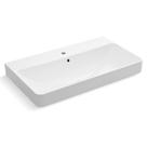 Cuba para Banheiro Kohler Forefront Apoio Retangular com Mesa e Furo 90x52cm Branca 2749BR-1-0
