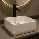 Cuba para Banheiro Pia De Sobrepor Apoio Lavabo Banheiro Apoio Brilhante Hana Quadrada Cuba para Banheiro Pia De Sobrepor Apoio Lavabo Banheiro Apoio Brilhante Hana Quadrada