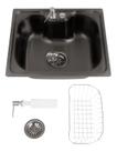 Cuba Para Cozinha Gourmet Aço Inox Nawa 50 Cm Pingoo.Casa - Preto