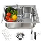 Cuba para Cozinha Gourmet com Acessórios 50x40 Cm Inox Aço Yab