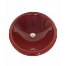 Cuba para pia de banheiro grande oval cuba de apoio 42X42 cm Vidro Temp Banheiro Lavabo Vinho 4045
