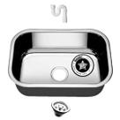 Cuba Pia Basic 1 Cozinha Inox 304 American Steel 47x30x14 + Sifão e Válvula