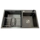 Cuba Pia Cozinha Premium Dupla Inox 304 Preto 78x43cm Cuba Pia Cozinha Premium Dupla Inox 304 Preto 78x43cm