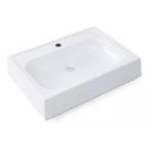 Cuba Pia de Apoio Branca Retangular para Banheiro Lavabo 39x53cm com Furos Cuba Pia de Apoio Branca Retangular para Banheiro Lavabo 39x53cm com Furos