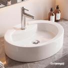 Cuba Pia de Apoio Sobrepor Oval 44x34 Branca Banheiro Lavabo Beltempo BT2074 Cuba Pia de Apoio Sobrepor Oval 44x34 Branca Banheiro Lavabo Beltempo BT2074